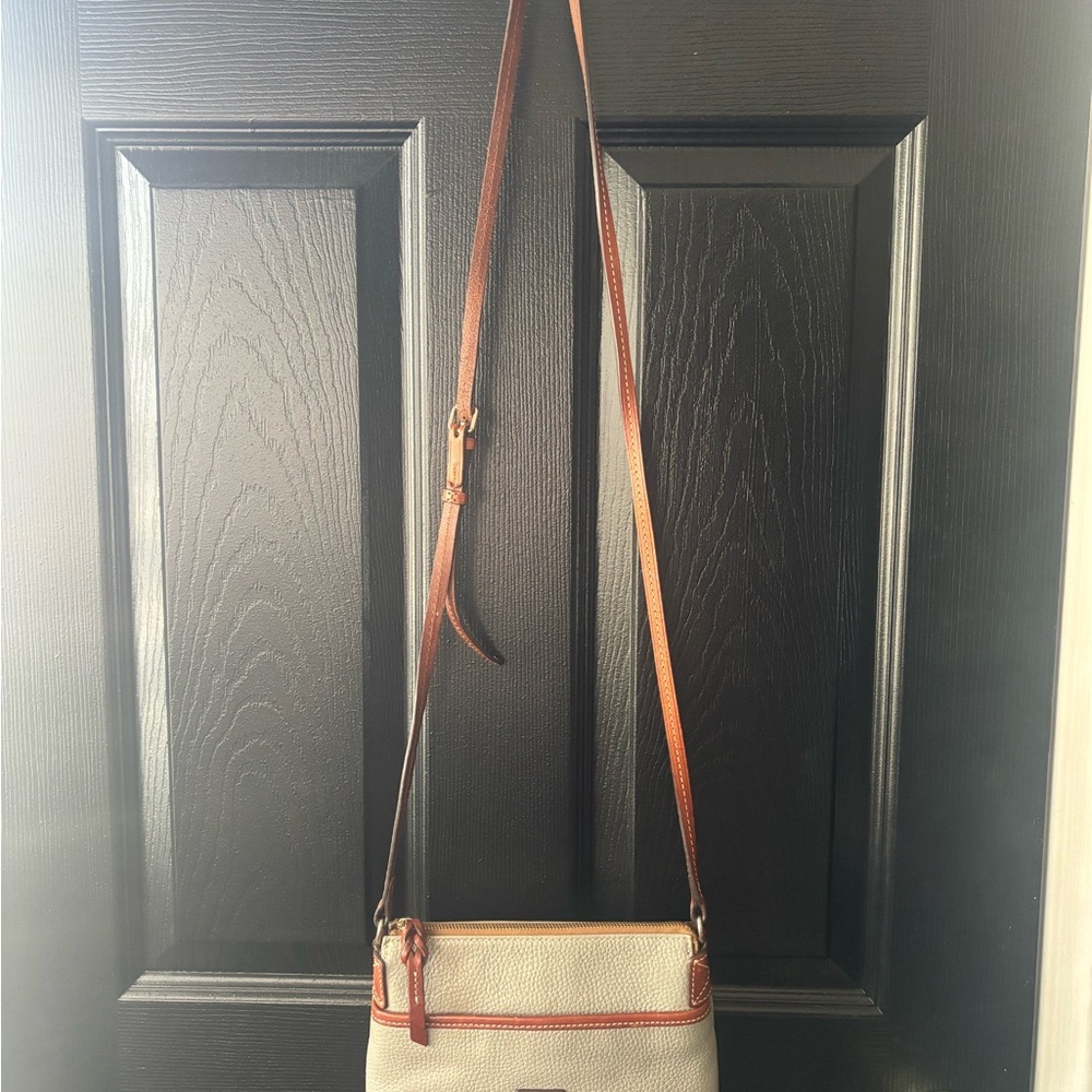 Dooney & Bourke Gray and Brown Crossbody Bag - Picture 2 of 14